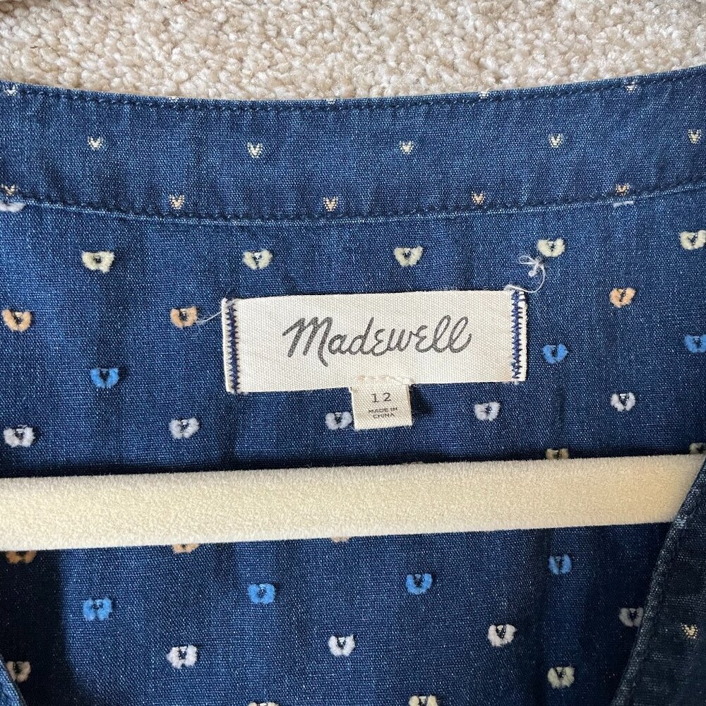 New Lower Price!! Indigo Cap-Sleeve Button-Front … - image 8